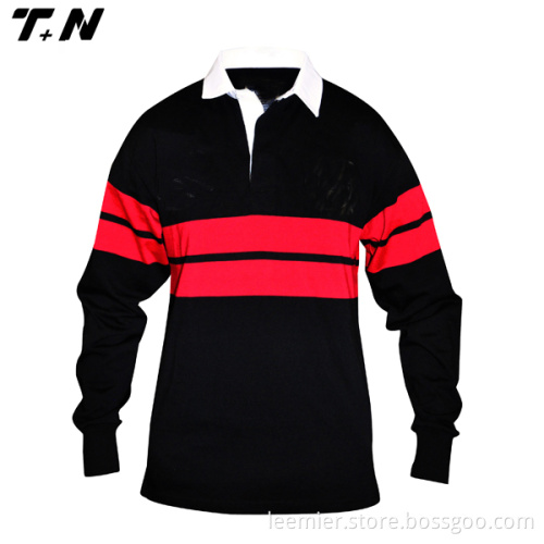 Custom black long sleeve cheap rugby union jerseys